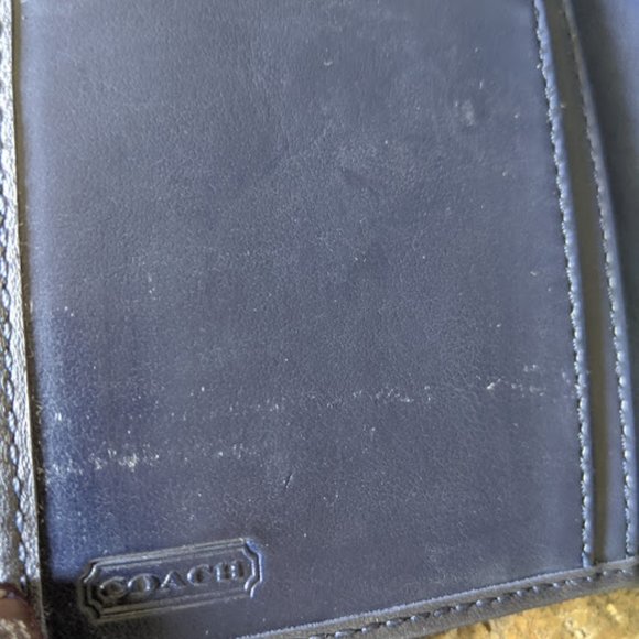 Navy Blue Coach Wallet - Picture 6 of 8